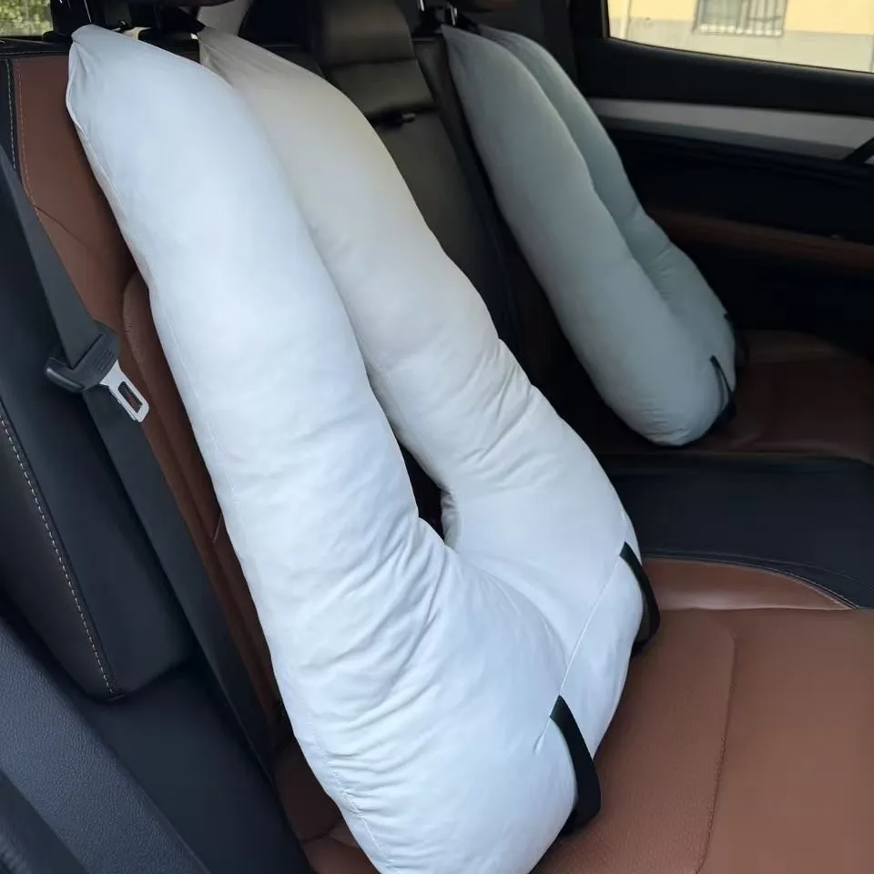 Multifunctional car U-shaped throw pillow cushion plush anti-collision car sleeping artifact