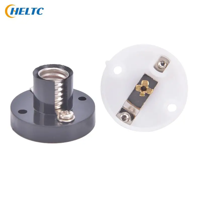 1pcs White E10 Screw Holder DIY Teaching Experiment Flat Lamp Bases Student Physics Electric Beads Electrical Testing Part