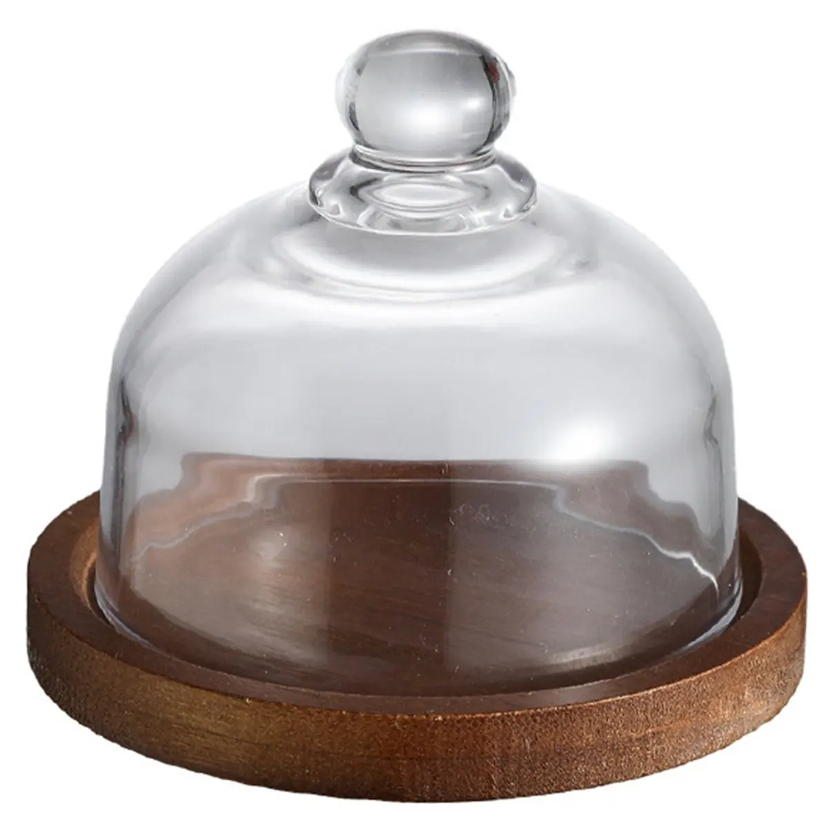 2026 Trend  Glass Food Storage Containers with Wooden Lid Kitchen Snack Fruit Candy Nut Sundries Storage Organizer