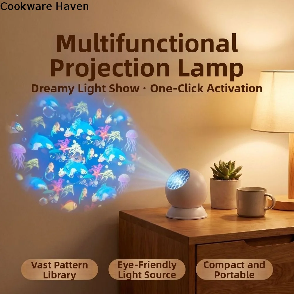 Rotating Dynamic Projector Light Ocean Dynamic Ocean Wave Projection Light Multi-Angle USB Powered Christmas Projector Light