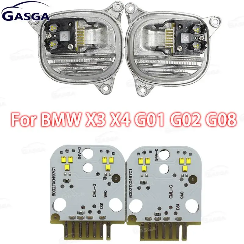 

For BMW X3 X4 G01 G02 G08 Daytime Running Lights Angel Eyes Headlight DRL Control unit 63117466107 63117466108 DRL LED Modules