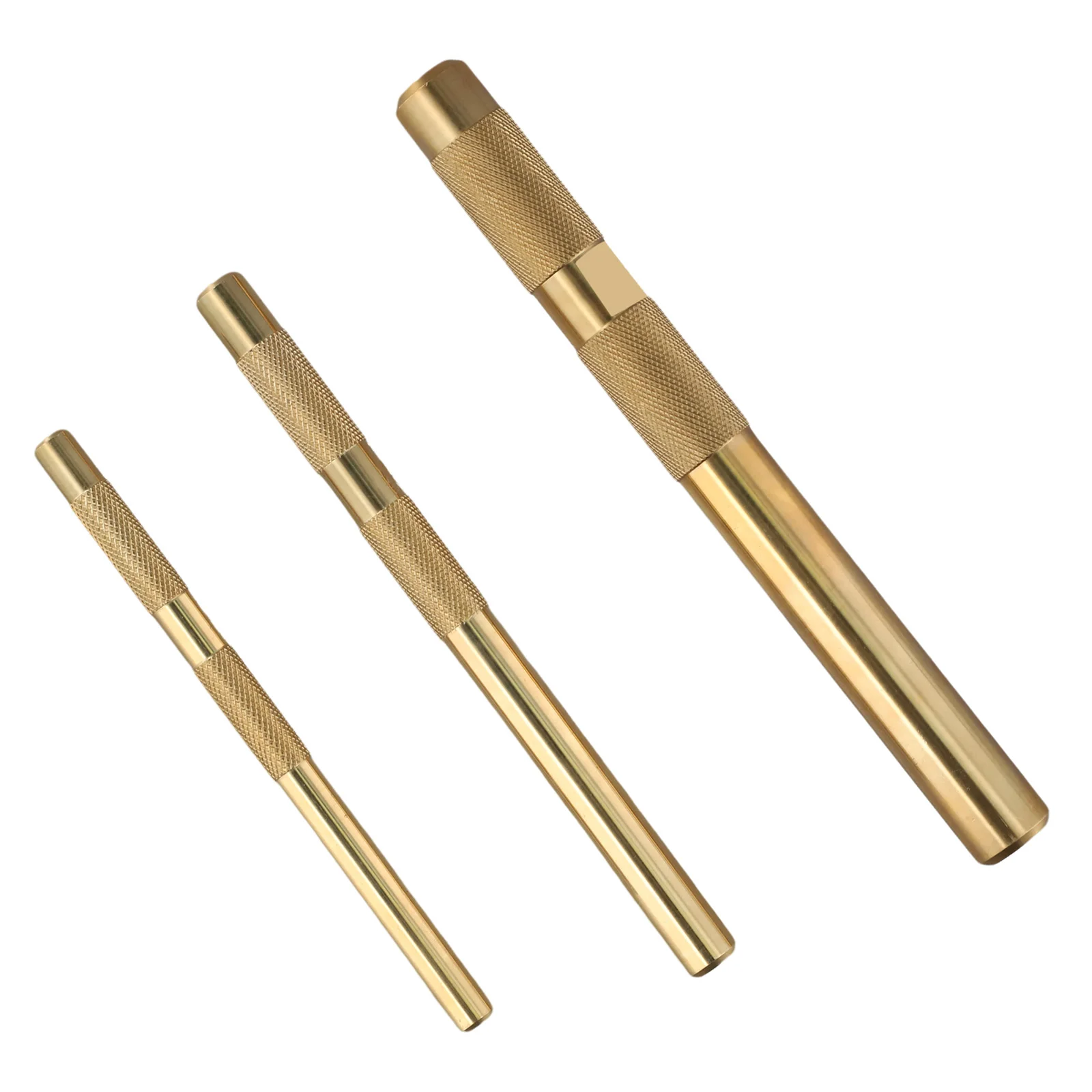 Non-Marring Chisel Brass Drift Punch 3 Pcs Set Engineering Tool For Auto Repair For Woodworking Hammer Force Transfer