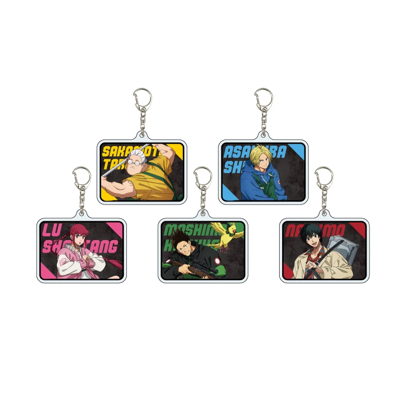 Anime Keychain Sakamoto Days Shin Asakura Taro Sakamoto Goods Collection Accesorios Home Desk Decorate for Fans Key Chain