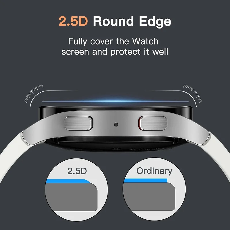 Screen Protector Film for Samsung Galaxy Watch 4/5/5 Pro Tempered Glass for Samsung Watch 5 Pro/5/4 44mm 40mm Smart Watch Film