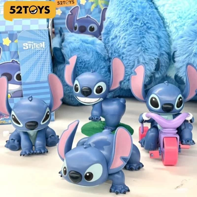 

Подлинная серия Disney 52toys Stitch By Your Side Mystery Box, модная глухая коробка, кавайное украшение персонажа, милая фигурка, очаровательный подарок