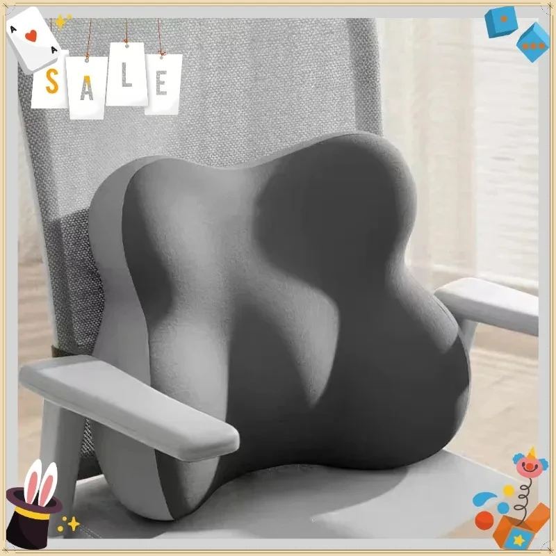 Spinal Correction Memory Foam Lumbar Support Pillow Ergonomic Waist Back Cushion for Office Chair Car Seat Back Support