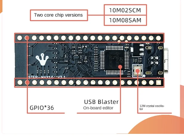 AlteraMAX10 FPGA development board integrated downloader recommendation introduction learning