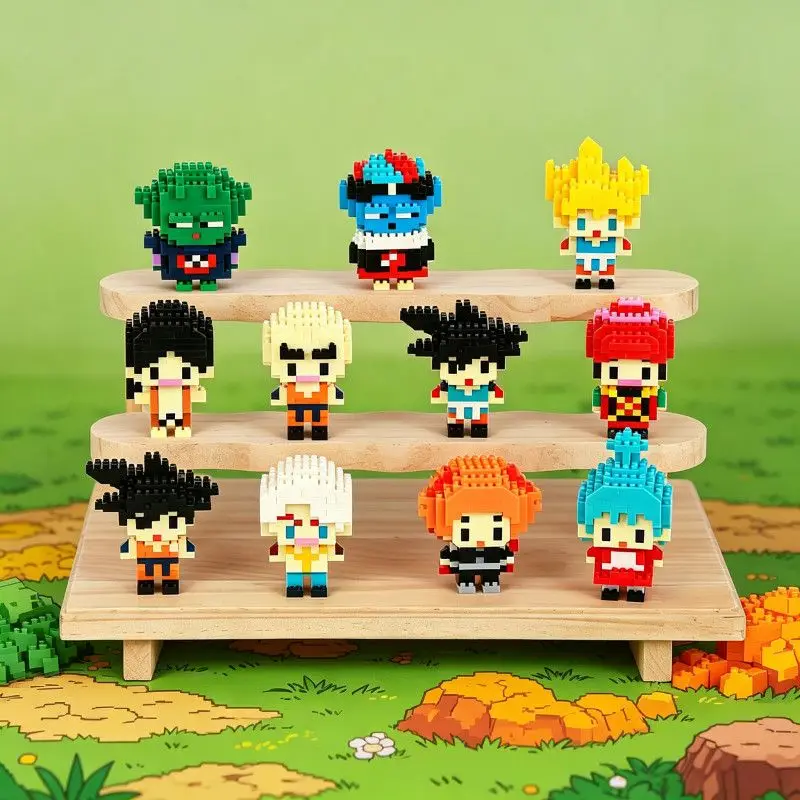 Dragon Ball Z Mini Micro Building Blocks Goku Vegeta Anime Character Bricks Kids Educational DIY Assembly Toy Decor Model Gift - view 6