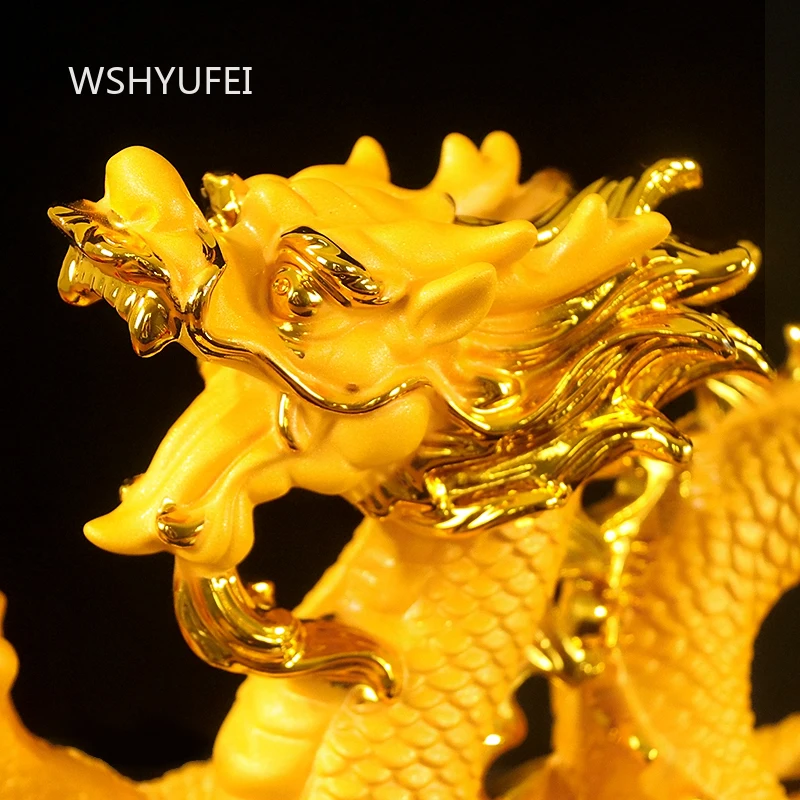 

Golden Treasure Pot Dragon Ornament Living Room Entrance Decoration Gifts That Attract Wealth and Bring Blessings