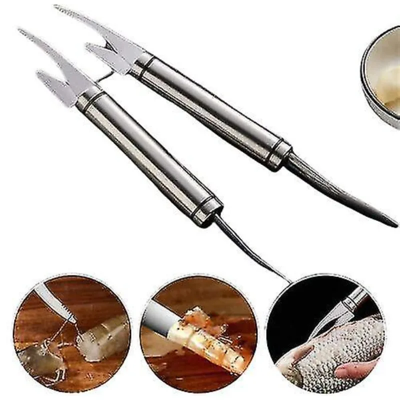 

Multi Functional Shrimp Cleaning and Fish Scale Planning Tool, Suitable for Seafood Camping and Outdoor Use - Kitchen Utensils