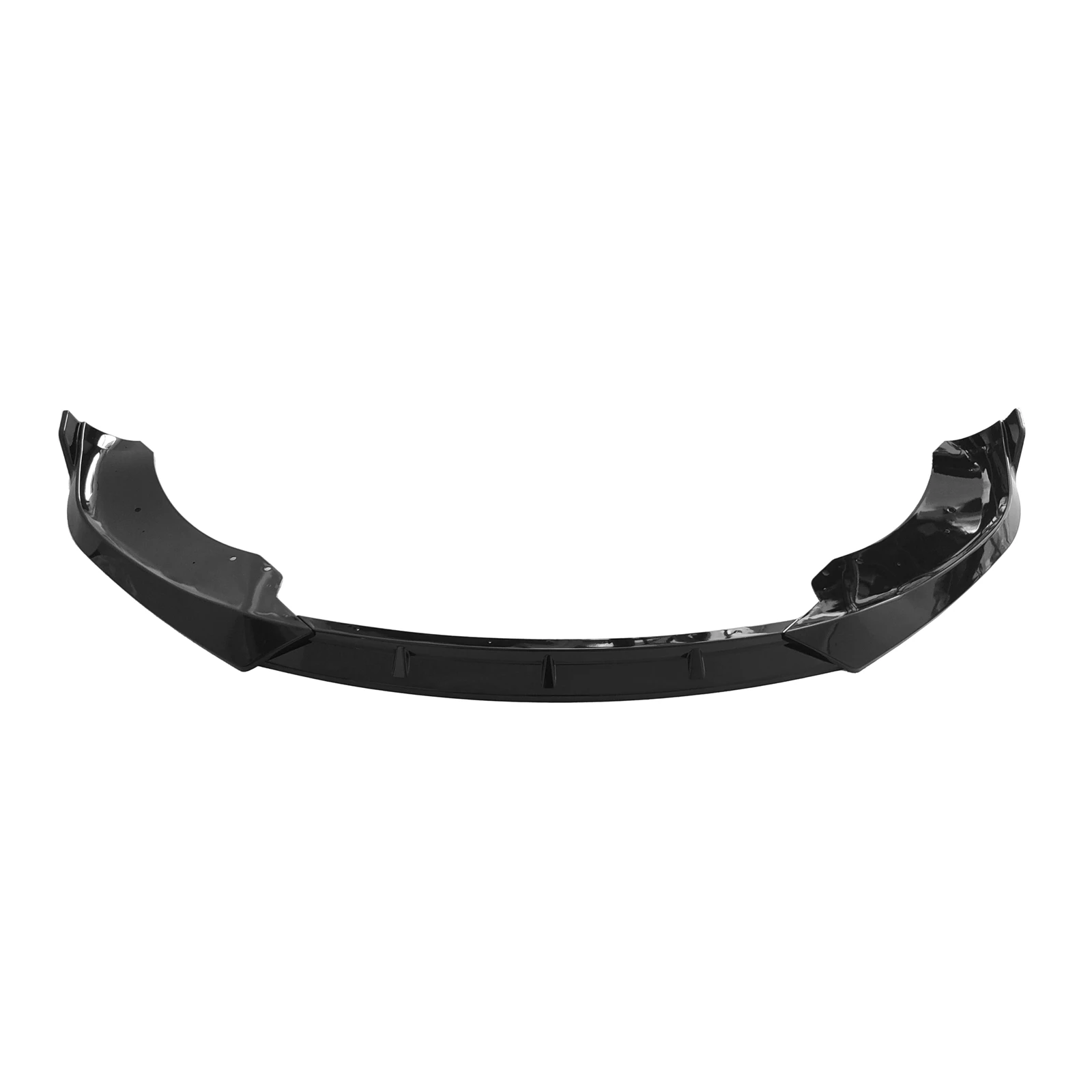 Front Bumper Spoiler Lip For Tesla Model S 2021 2022 2023 Glossy Black Car Lower Splitter Body Kit Blade Protector