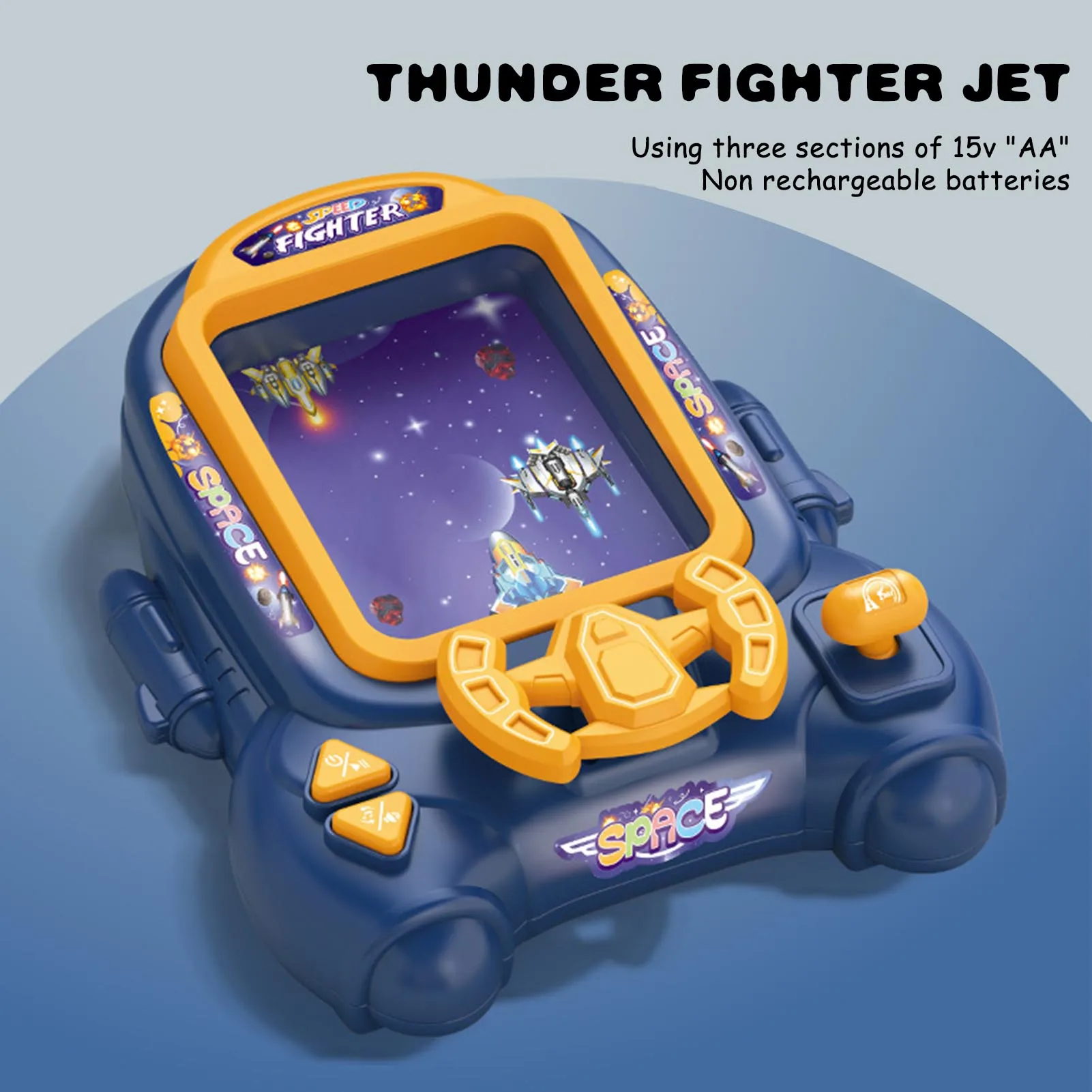 Handheld Fighter Adventure Toy Creative Fighter Aircraft Adventure Toy with Large Screen for Boys Girls Exquisite Adventure Game