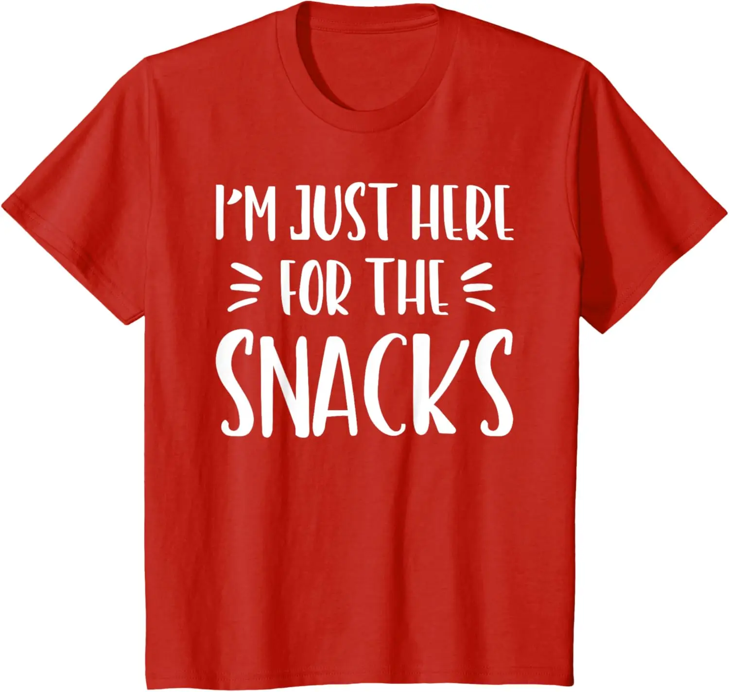 I'm Just Here for The Snacks Tshirt Funny Saying Kid Toddler T-Shirt Cotton Casual Graphic T-shirt Short Sleeve Unisex Children