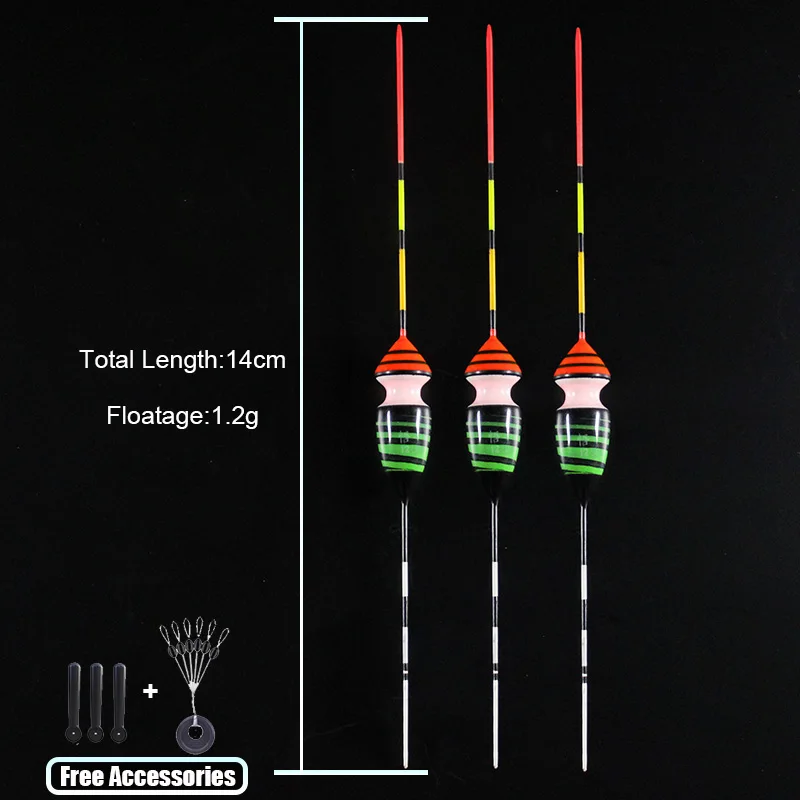 

3pcs/Lot Fishing Float Stream Turtle Shrimp Crucian Carp Shrimp Fishing Small Float Single-head Carbon Foot
