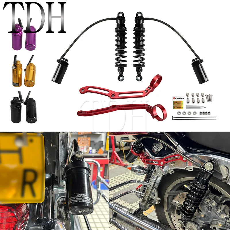 

14-25 задний амортизатор подвески для Harley Electra Glide Ultra Classic Standard EFI FLHTCUI FLHTI Road King Special FLHRXS