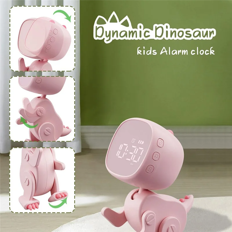 ХОРОШИЙ детский цифровой будильник, три будильника, будильник в виде динозавра с регулируемой формой, повтором, таймером ночника
