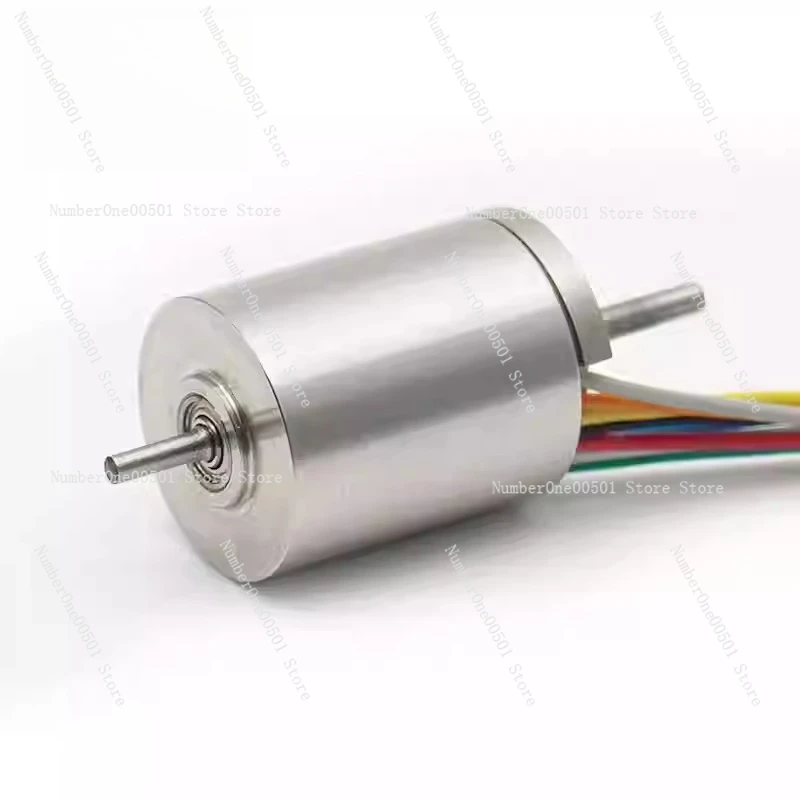 12Mm Brushless Motor, Double Shaft 7.4V Large Torque with Encoder 1215 Hollow Cup Brushless Motor