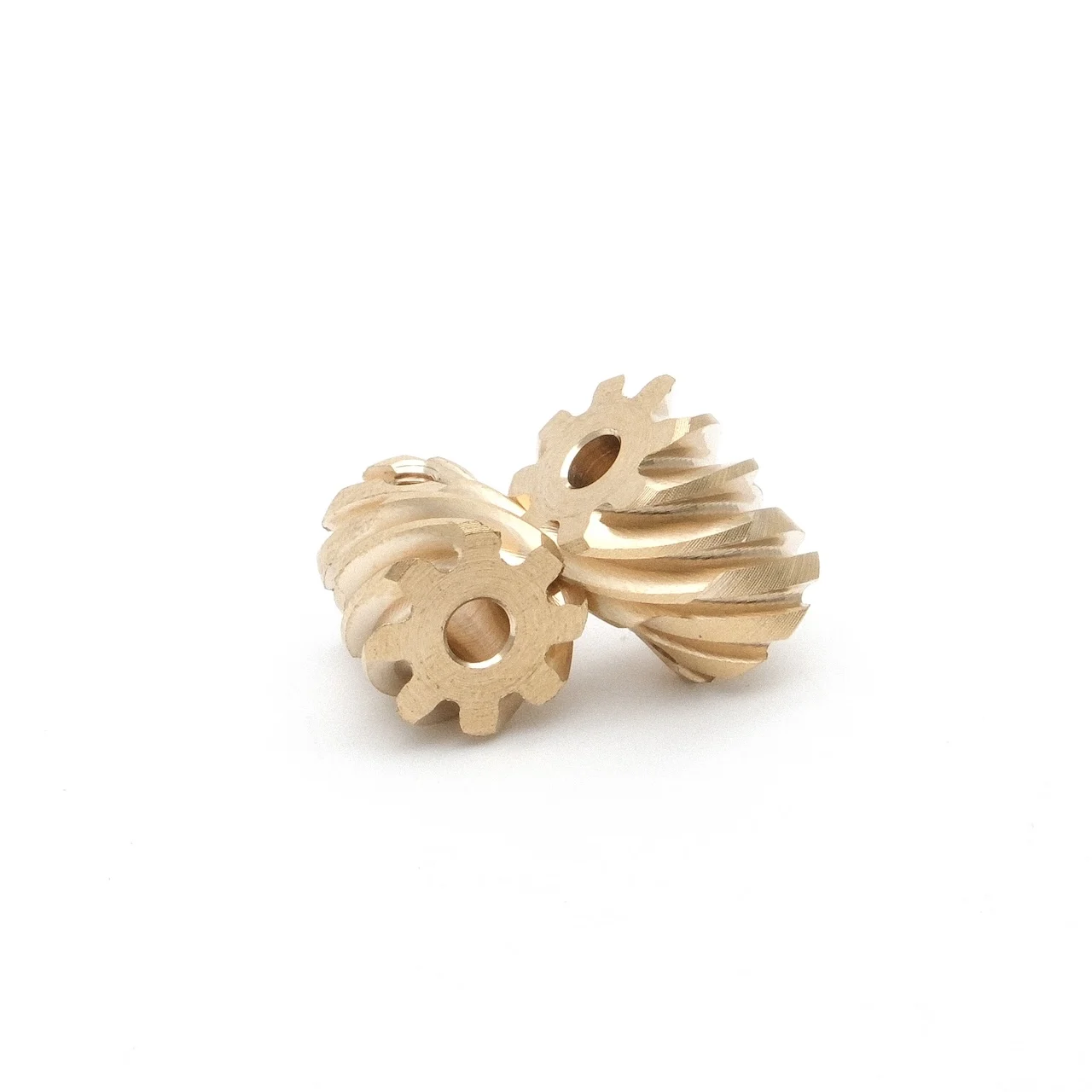 Right Angle Intersecting Axis Spiral Gear 0.8 Module 8-24 Teeth 3-Way Directional Changer Reduction Helical Gear Set