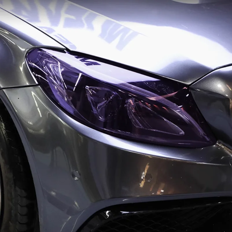 

High-End Self-Healing Rain Proof TPU Paint Fog Film Screen Protection Tint Films Removable Car Headlight Film