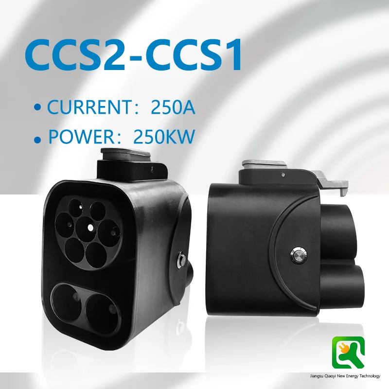 Supplement Manufacturer B2B  Supply 250A Electric Car Fast Charger Adapter New Ac and Dc CCS2 to CCS1 Connector for EV Charging