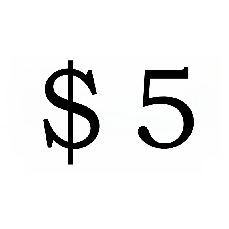 Pay the price difference/fate/resend the product for $5