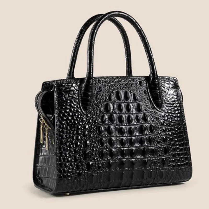 Handbag women\'s leather Tote Bag  women\'s brand Luxury Designer Women\'s bag High Quality Cowhide Crocodile Pattern bags