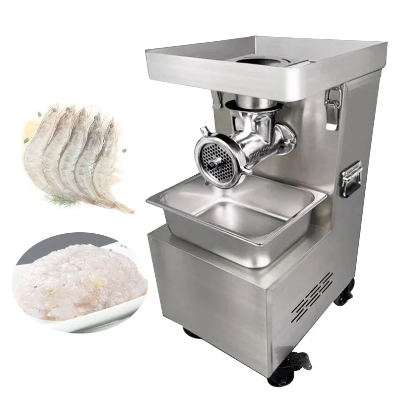 

Мясорубка Коммерческая электрическая из нержавеющей стали Мощная автоматическая многофункциональная начинка для колбас Мясорубка Vertica