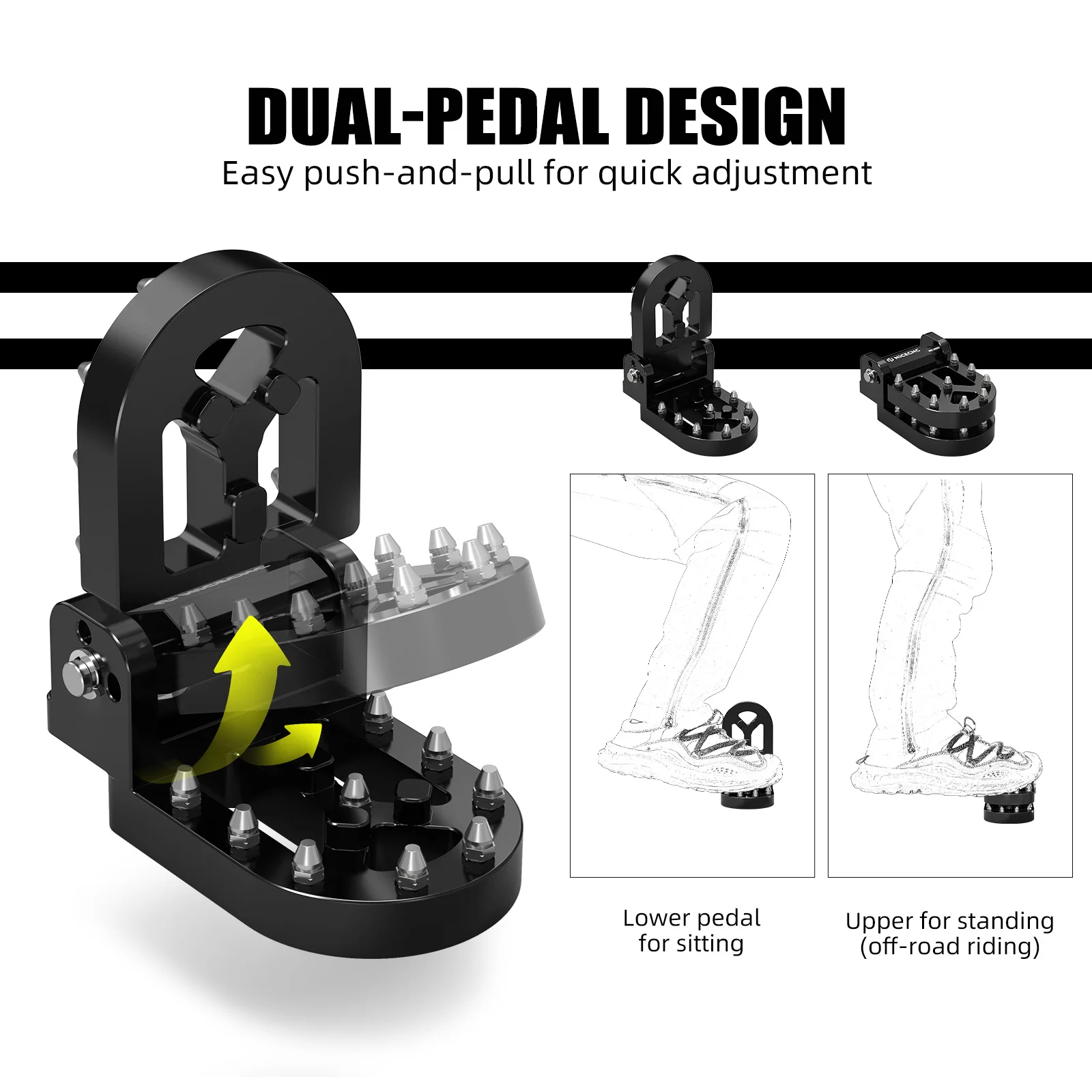 For Husqvarna Norden 901 2022-2025 Foot Brake Lever Step Plate KTM 790 890 Adventure/R/S/rally 890 SMT 250 390 Adventure 20-2025 - Image 2