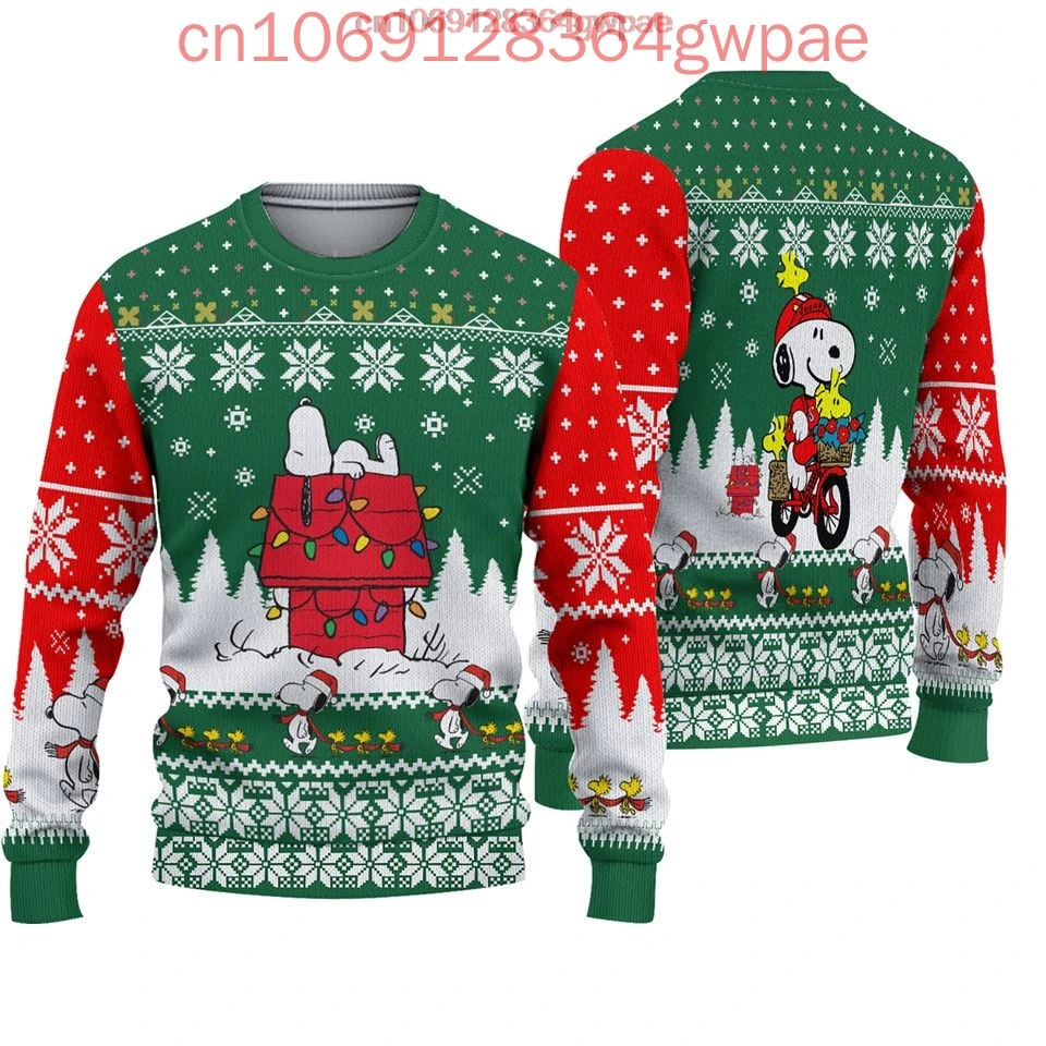 Snoopy Charlie Ugly Sweater Men's Women's 3d Sweater Tops Disney Ugly Christmas Sweater Anime Xmas Gifts Christmas Sweater