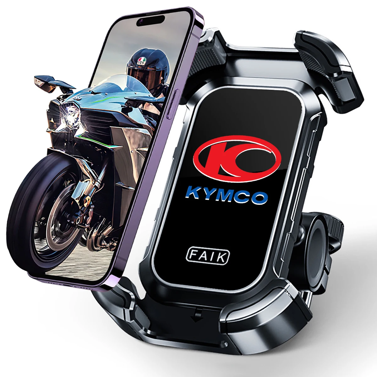 For KYMCO Xciting 250 300 400 AK550 CT250 CT300 S400 Accessories Motorcycle Handlebar Mobile Phone Holder GPS Stand Bracket