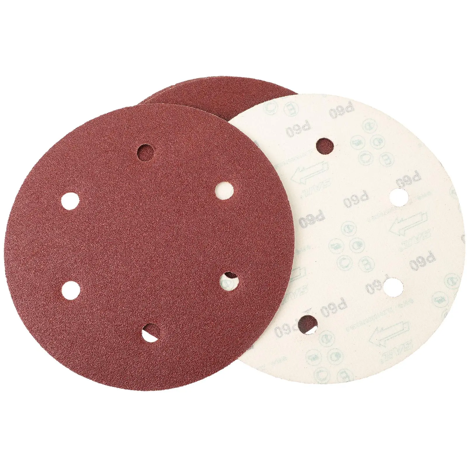 9inch Sandpaper 225mm 6 Hole Sanding Paper 40-2000grit Electric Wall Polisher For Grinding Polishing Metal Circular Sandpaper