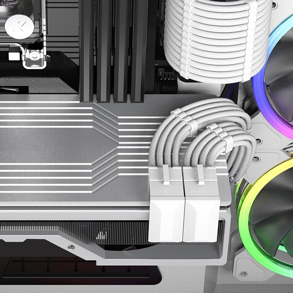 ATX-GPU 어댑터 엘보 헤드 GPU 파워 스티어링 커넥터, 데스크탑 비디오 카드 gpu용 180 도 앵글 파워 스티어링 커넥터