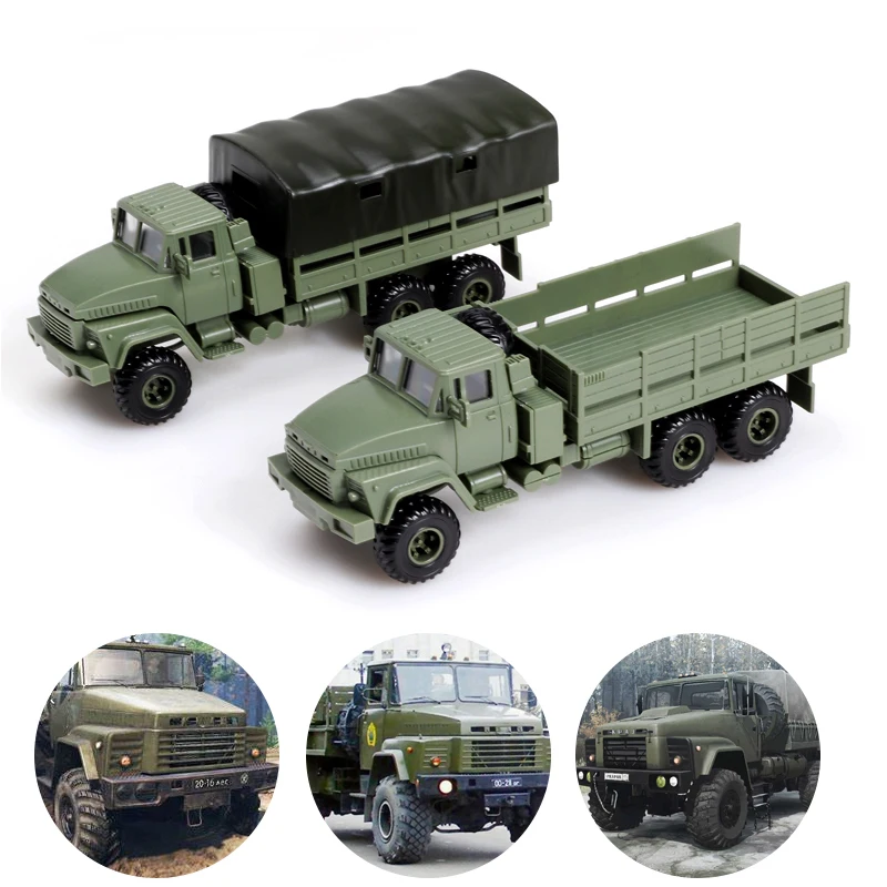 

1/72 военная русская армия Kraz-260 грузовик Camion оружие бронетехники танк самоходный пистолет сборка автомобиля головоломка модель игрушки
