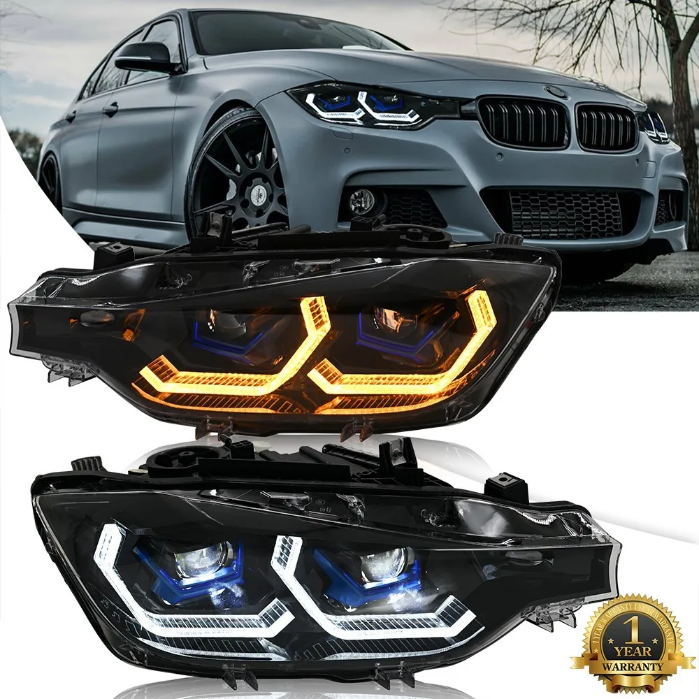 

1Set LED Projector Headlight For BMW 3 Series F30 F31 Halogens 2013-2016 Front Lamps Turn Signal Front Head Lamps