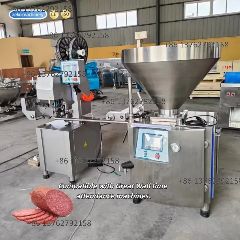 【2026】 Industrial Automatic Vacuum Sausage Filler Machine for Meat Processing Plant Commercial Food Machinery