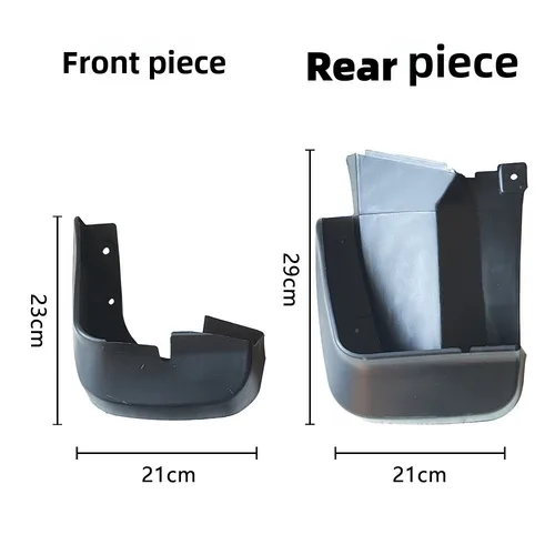 Imagen 2 del producto Para Honda Civic 2007 2008 2009 2010 2011 guardabarros de rueda delantera trasera guardabarros guardabarros fácil de instalar accesorios