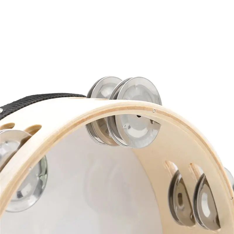 [828 Sale] Eight-Inch Palm Double-Layer Hand Tambourine Hand Rattle Cheer Early Education Equipment Hand Tambourine Instrument