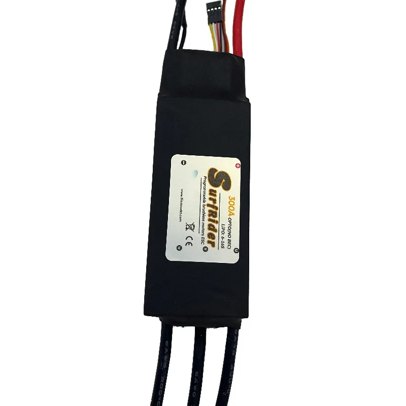 16S 300A Water-Cooled Brushless ESC Programmable OPTO Speed Controller for RC Racing Boats Marine Vessel Power Modification