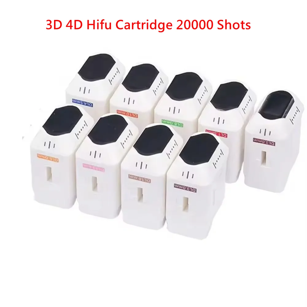 3D/4D HIFU Cartridges 20000 Shots 12 Lines Replacement Head Accessory for 3D/4D HIFU Machine Skin Tightening Face Body Lifting