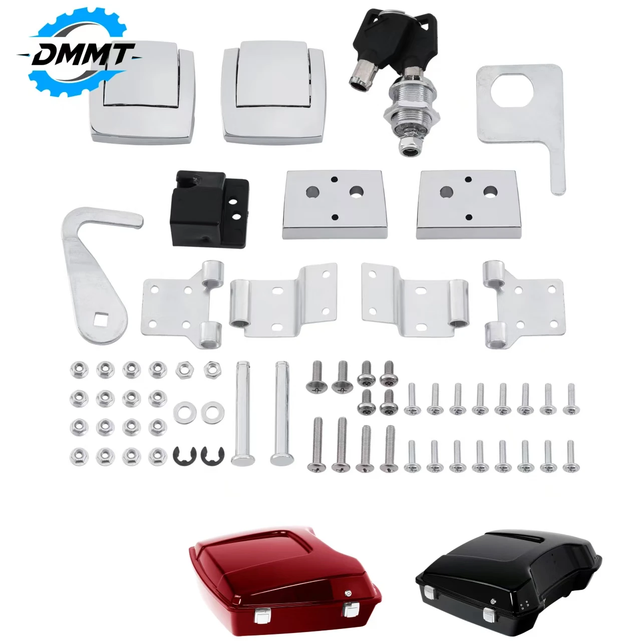 Top Box Quick Release Hinge Buckle Kit For Touring Trike Large Supreme Top Case 1988-2013