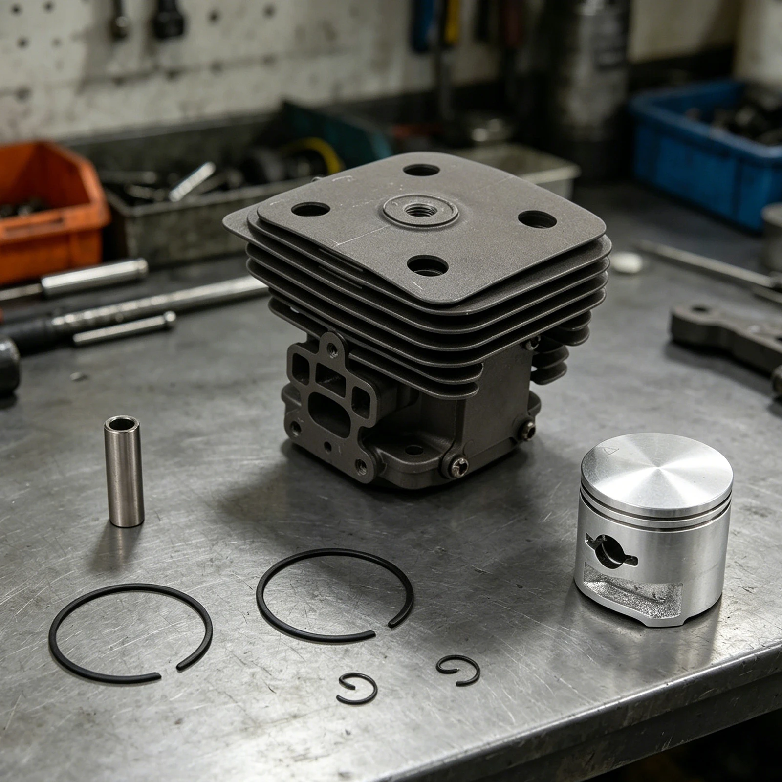 For 253R For 253RB for piston Assembly for Lawn Mower Cylinder Precision Machining Easy Installation Consistent Power Delivery
