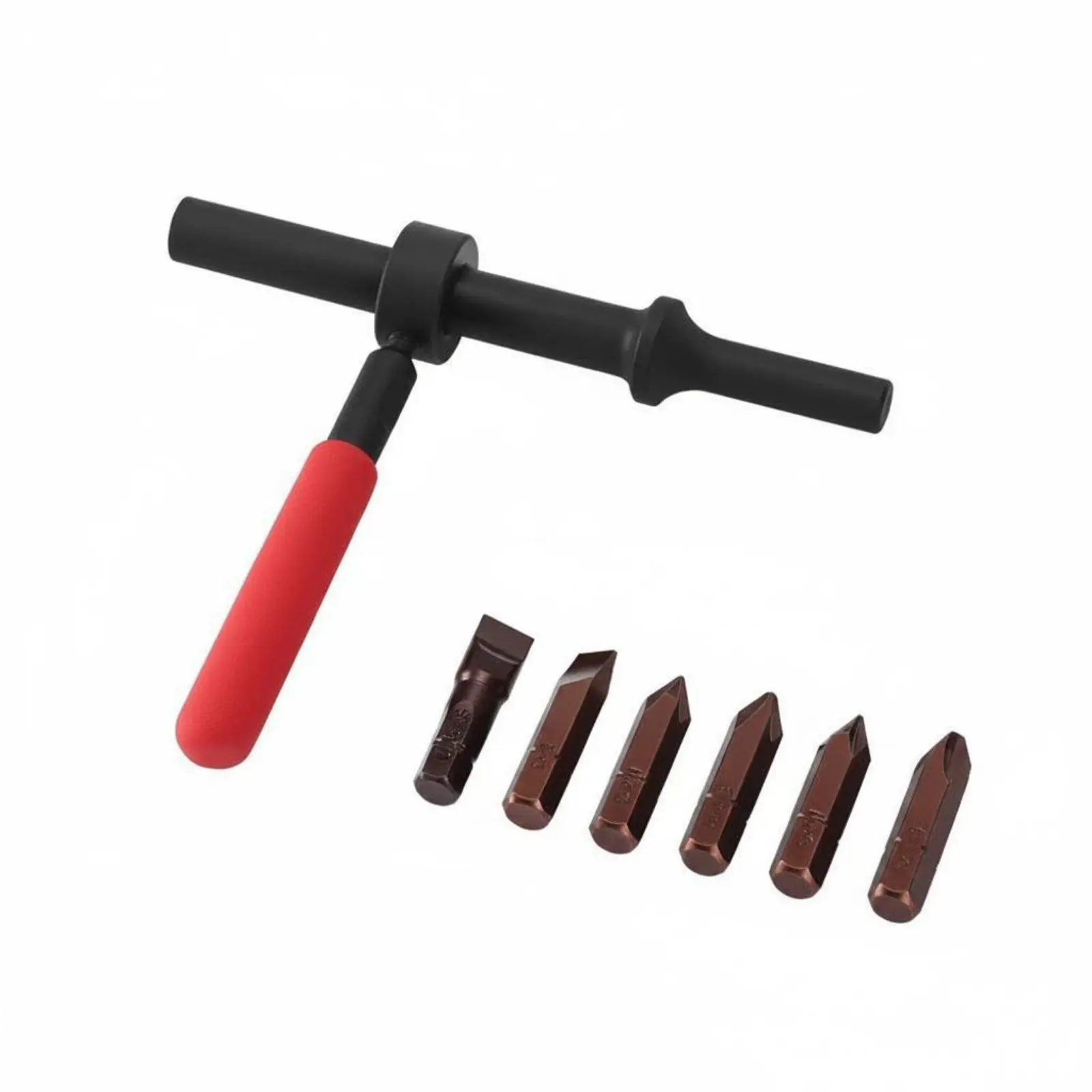 6 Pieces Air Air-Driven Screwdriver Set Steel Hand Tool Rusted Fasteners