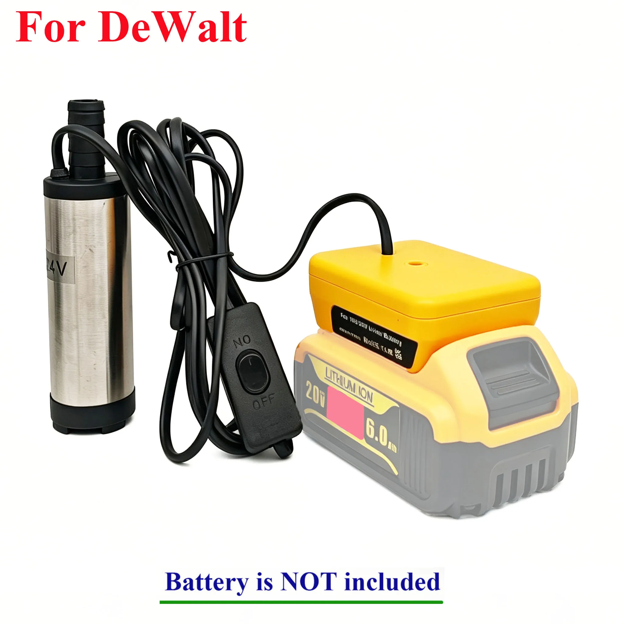 Auto-Öl-Diesel-Tauchpumpe für Makita 18V Lithium-Akkus, zum Pumpen von Wasser, kompatibel mit Ryobi, DeWalt, Milwaukee und Bosch. – Detail 22