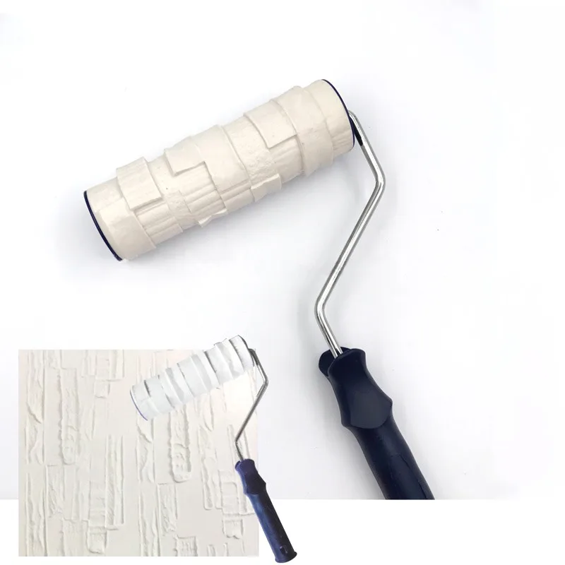 Paint Roller Painting Tool for Wall Rubber Protection Stamp Polyurethane Textured Paint Pottery Wheel Embossed Paint Roller