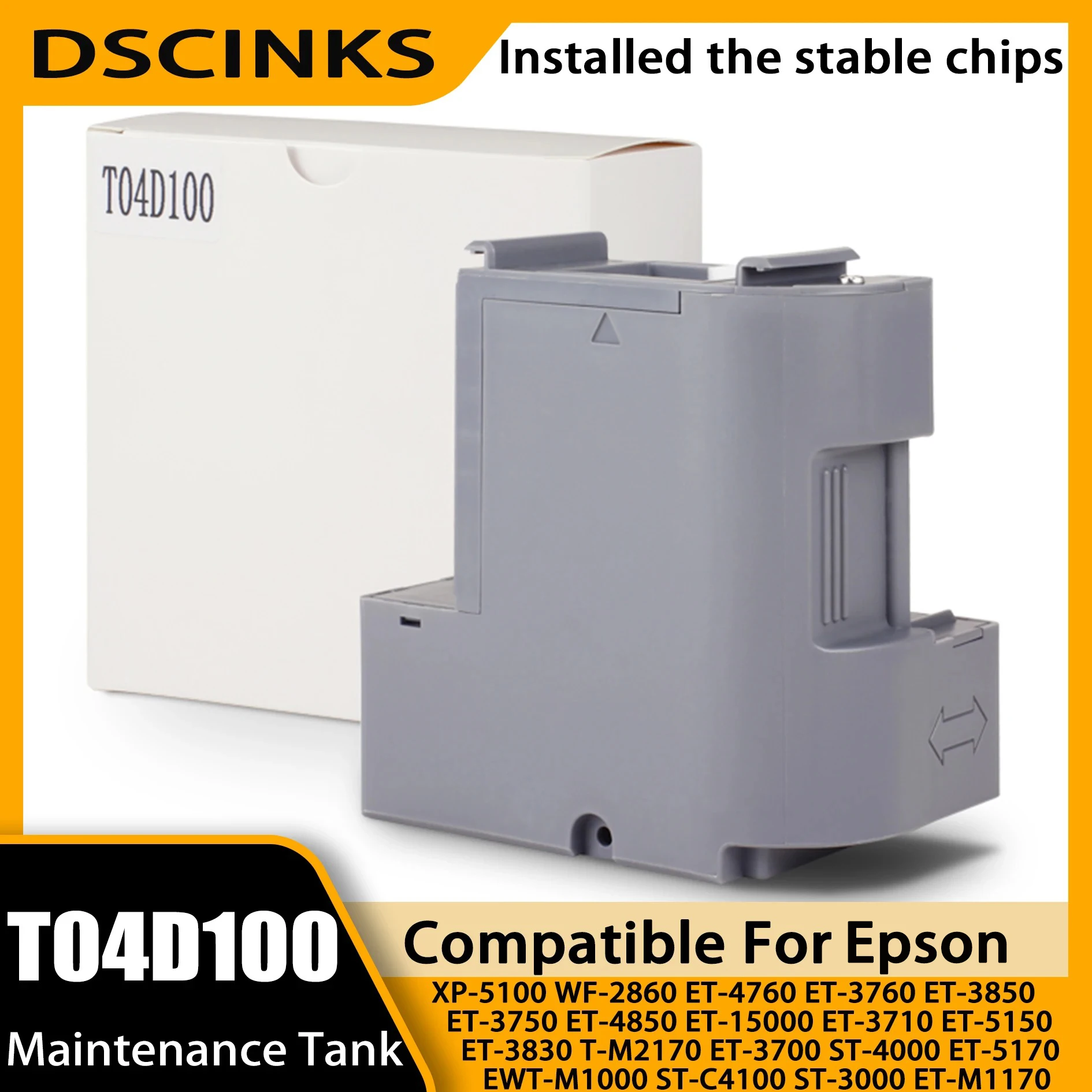 

T04D1 T04D100 Ink Maintenance Box For Epson ET-15000 ET-3750 ET-3760 WF-2860 ET-4760 ET-3850 ET-4850 XP-5100 ET-3710 Printers