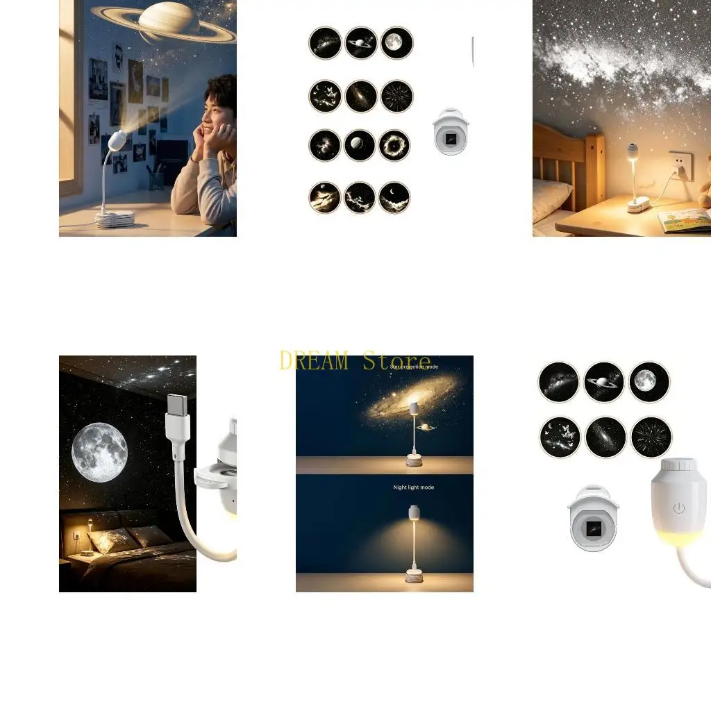 3/6/12Pcs USB Star Light Lamp with Turn Lens and Warm Light for Room Use Best Sale