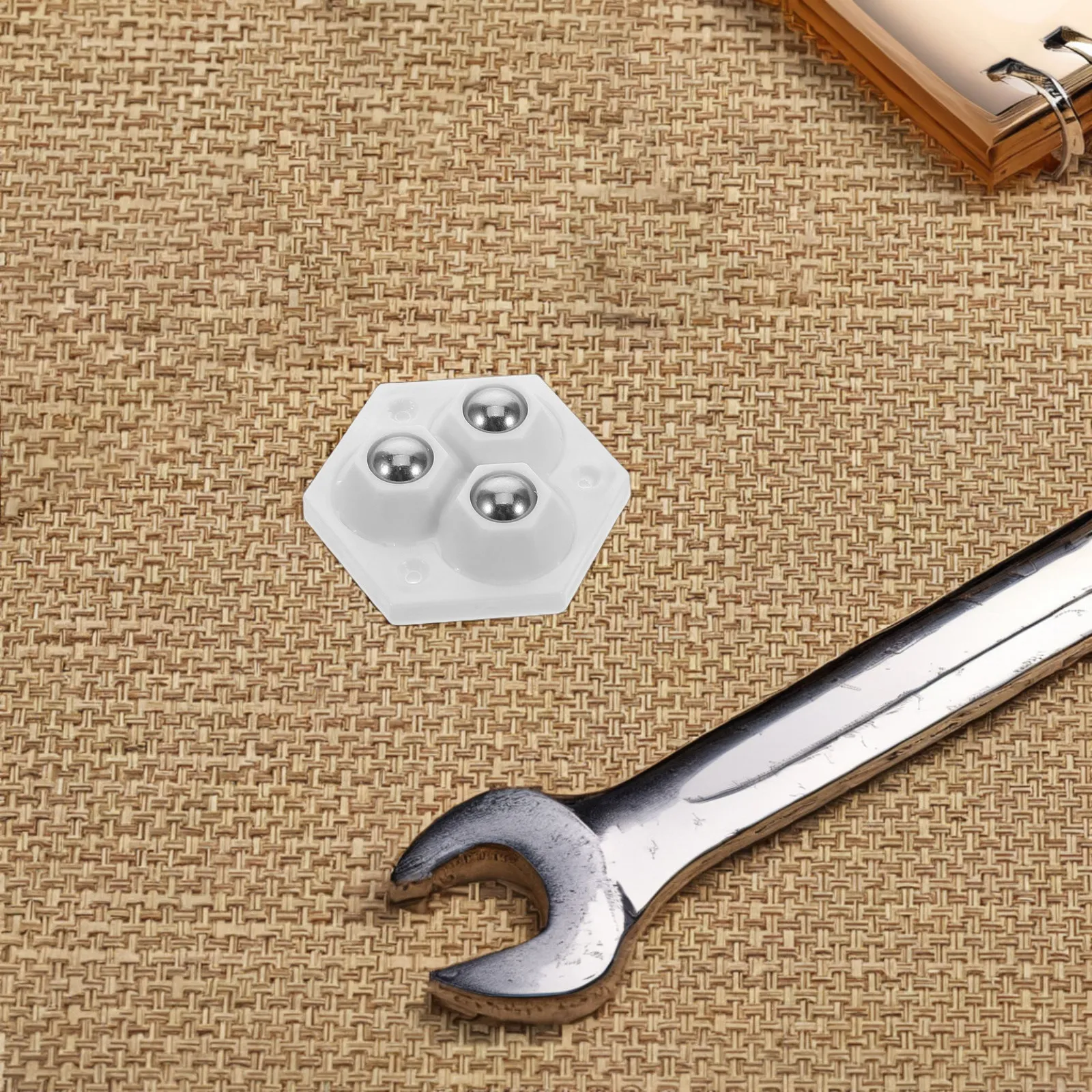 8Pcs Adhesive Caster Wheels Mini Self Stick Swivel 360 Degree Universal for Trash Can Storage Small Furniture Kitchen Appliance