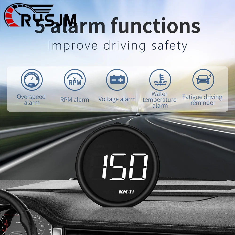 

* B1 OBD2 Аксессуары для автомобильной электроники Проекционный дисплей Автомобильный HUD Спидометр Сигнализация EOBD Автоматическое потребление топлива Вольтметр Датчик