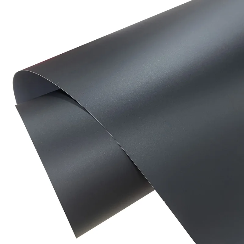 

PET Black Matte Car Wrap Vinyl Roll with Air Release DIY Self Adhesive Decal Sticker Automotive Wrapping Film