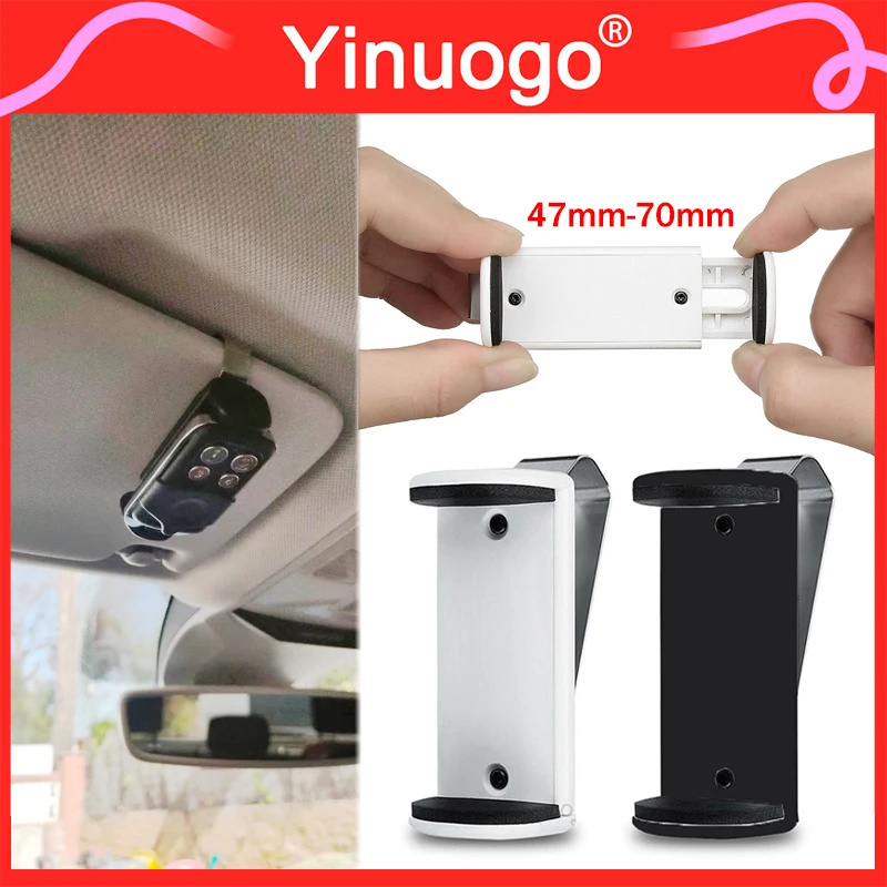 

Car Sun Visor Remote Control Clip 47mm-70mm Adjustable For Garage Door Remote Control Car Key Handheld Transmitter